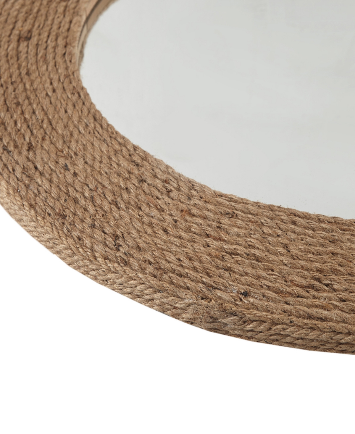 Madison Park Cove Round Jute Mirror