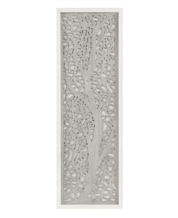 Madison Park Laurel Branches Carved Wood Panel Wall Decor Macy's