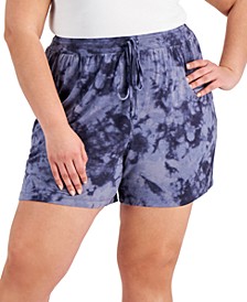 Plus Size Super Soft Printed Pajama Shorts, Created for Macy's