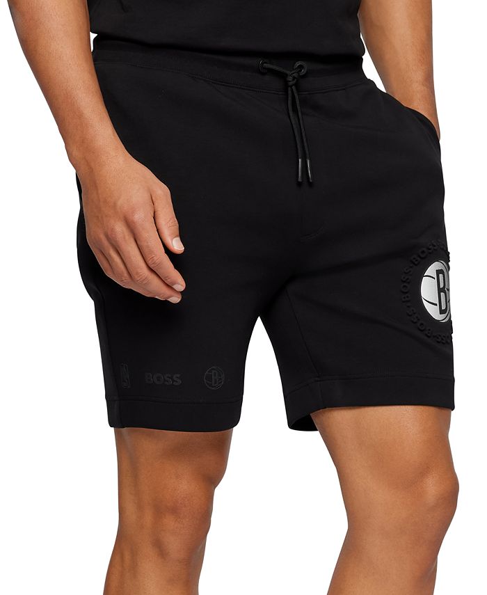 BOSS & NBA cotton-blend shorts