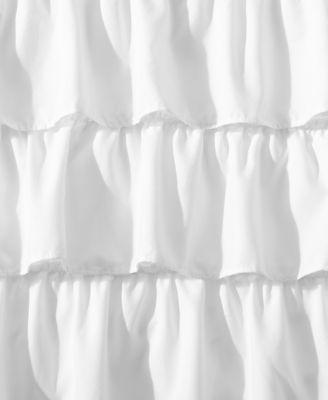Solid Microfiber Ruffled Bedskirt, Queen