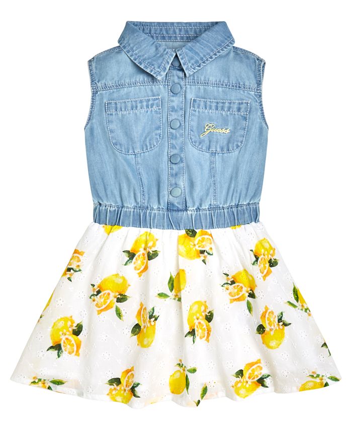 Lemon denim cheap dress