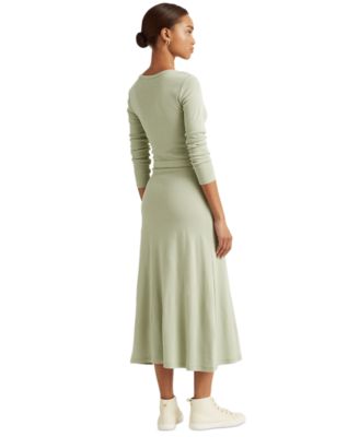 macys ralph lauren green dress