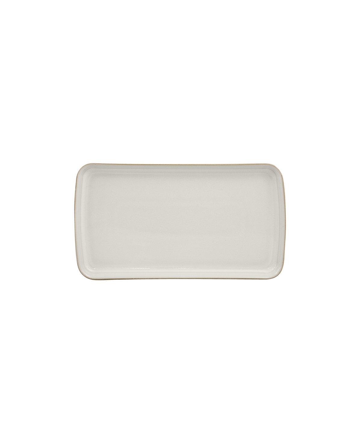 Denby Natural Canvas Small Rectangular Platter In White,natu
