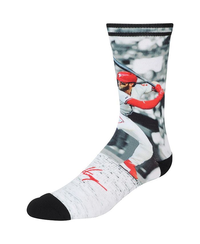 Men's Bryce Harper Black Philadelphia Phillies Player Pop Crew Socks