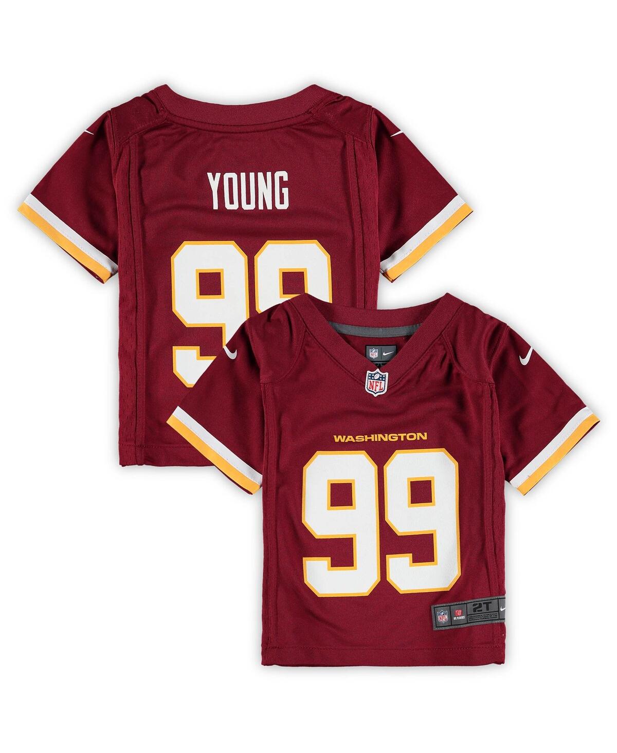 Boys and Girls Toddler Nike Chase Young Burgundy Washington Football Team Game Jersey