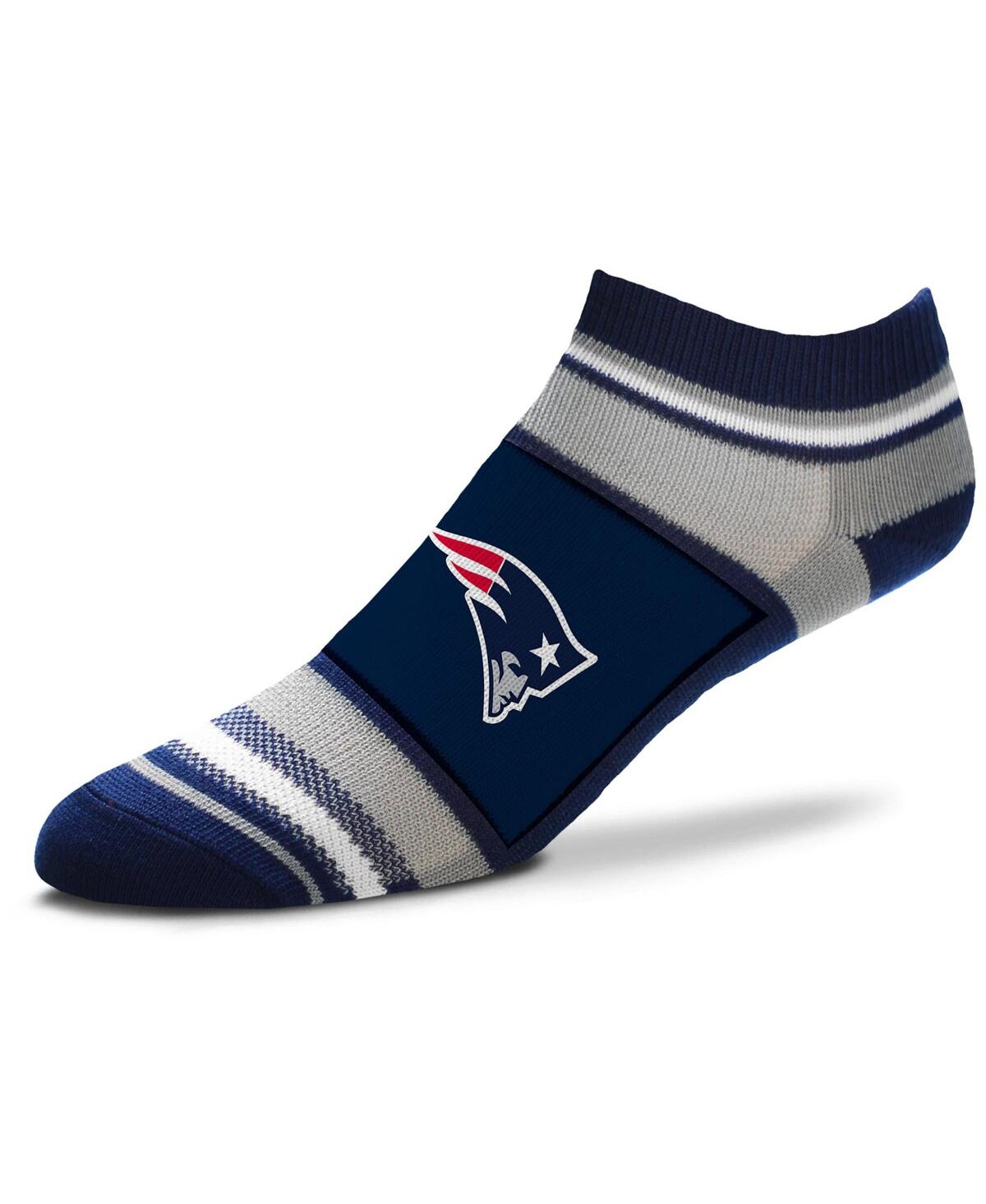 Women's For Bare Feet New England Patriots Marquis Addition No Show Ankle Socks - Navy