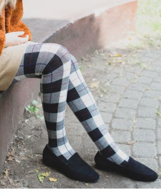 Women's Glasgow Large Tartan Plaid Sweater Tights