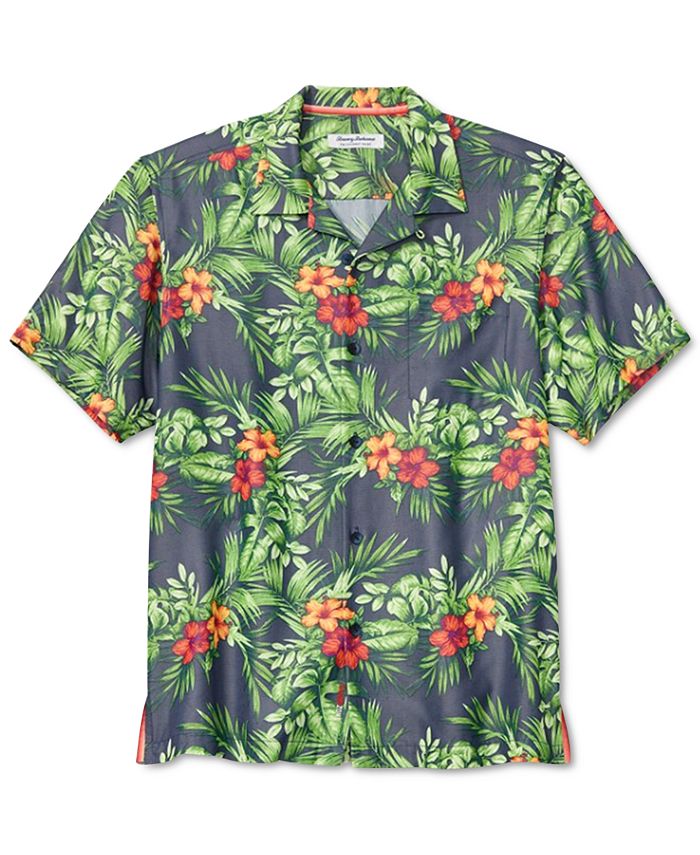 Tommy bahama luau top floral camp shirt