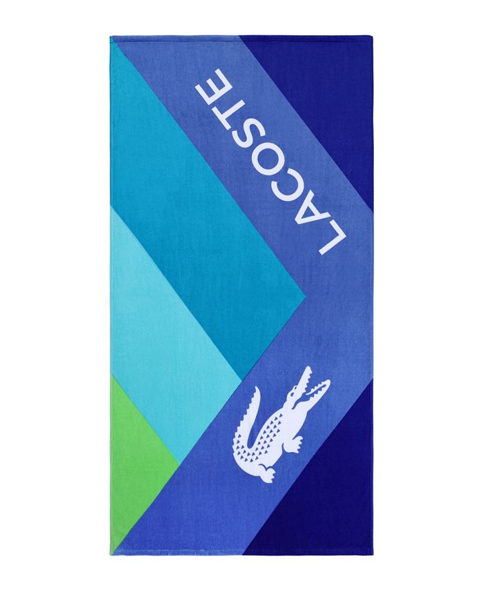 Lacoste Home Kaleidoscope Cotton Beach Towel - Macy's