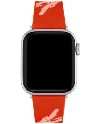 Lacoste Crocodile Print Red Silicone 