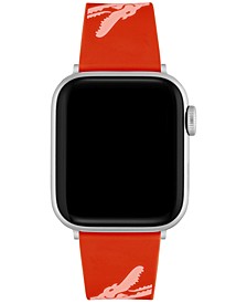 Crocodile Print Red Silicone Strap for Apple Watch® 38mm/40mm
