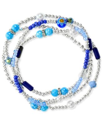 Photo 1 of Style & Co Mixed Bead Stretch Bracelets, Created for Macy's