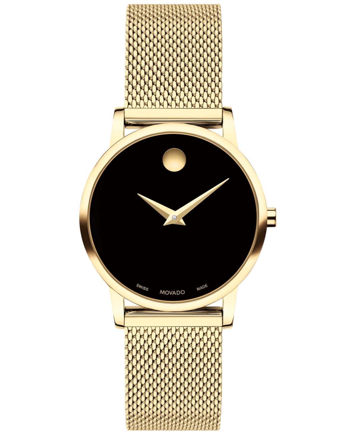 Women's Swiss Museum Classic Gold Pvd Mesh Bracelet Watch 28mm - Gold