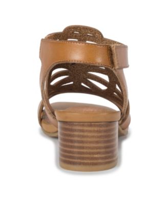 Women's Velvet Block Heel Sandals