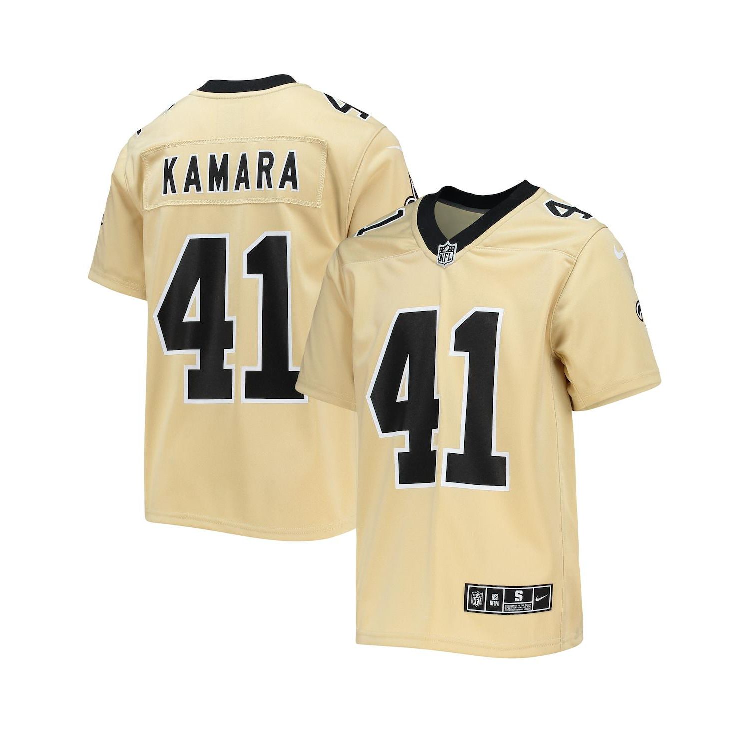 Big Boys Alvin Kamara Gold New Orleans Saints Inverted Team Game Jersey