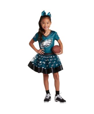green billy j dress Philadelphia Eagles Womens Kelly Green Plaid Bib Shortalls, Size: XL main image 1