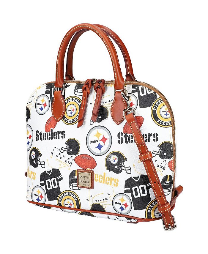 Dooney & Bourke Women's Pittsburgh Steelers Gameday Zip Zip Satchel