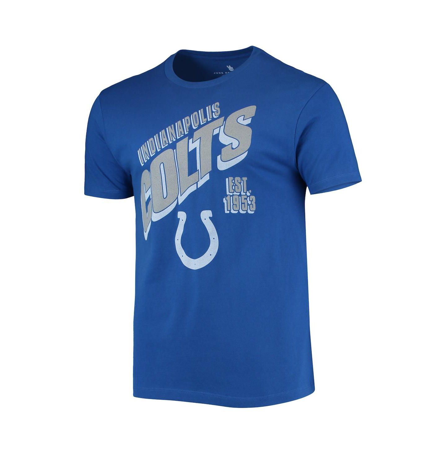 Мужская футболка Junk Food Royal Indianapolis Colts Slant — фото 3