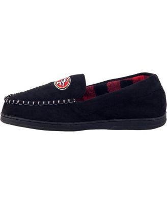 FOCO Men's San Francisco 49ers Team Logo Flannel Moccasin Slippers - Macy's