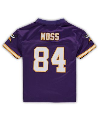 Preschool Boys and Girls Randy Moss Purple Minnesota Vikings 1998 Retired Legacy Jersey