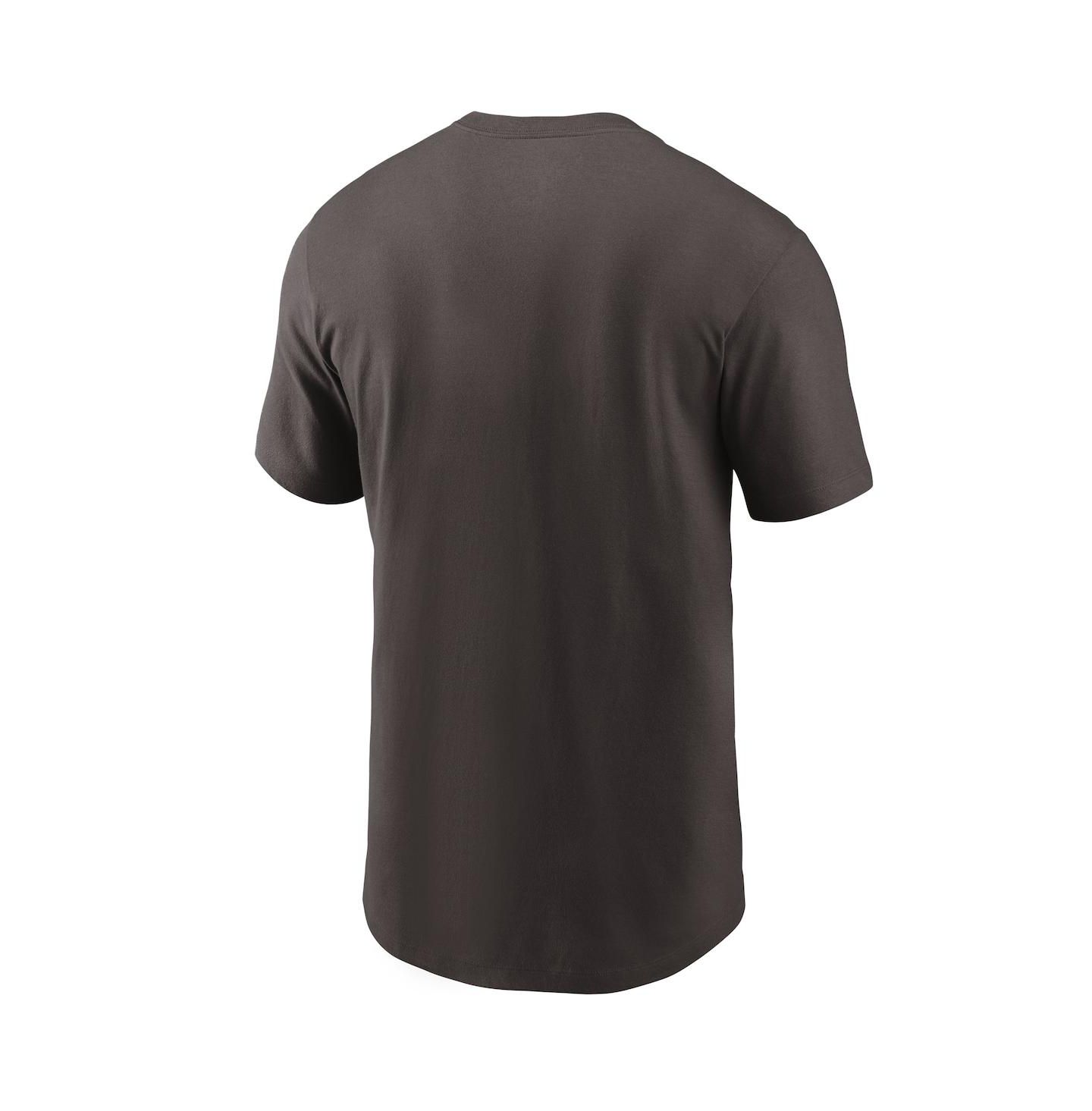 Мужская футболка Nike Brown Cleveland Browns Team Wordmark — фото 3