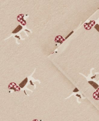Printed Flannel 4-Pc. Sheet Set, Queen
