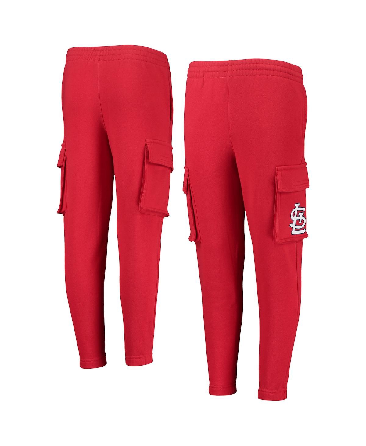 Shop Outerstuff Big Boys  Red St. Louis Cardinals Players Anthem Fleece Cargo Pants
