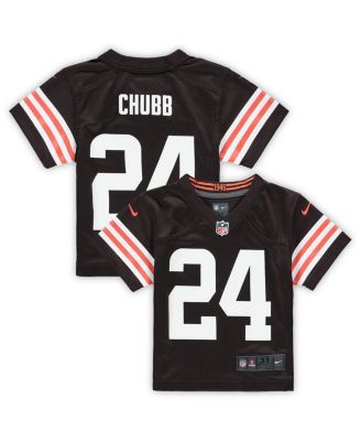 Cleveland Browns Nike Game Team Colour Jersey - Seal Brown - Nick Chubb -  Womens