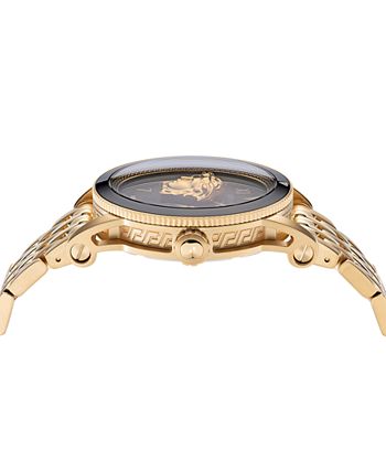 Versace - Men's Swiss V-Palazzo Gold Ion Plated Stainless Steel Bracelet Watch 43mm