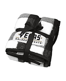 Vegas Golden Knights 50" x 60" Buffalo Check Frosty Fleece Blanket