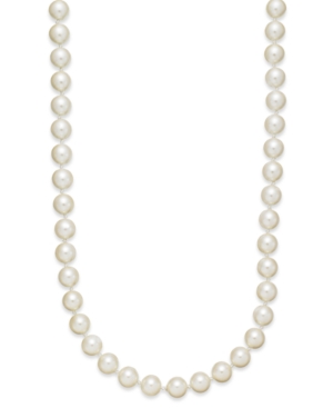 image of Charter Club Imitation Pearl 20 Inch Strand Necklace (8mm)