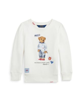 Toddler Girls Polo Bear Fleece Sweatshirt