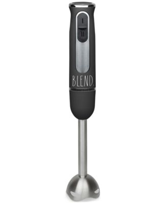 Rae Dunn Immersion Hand Blender with Egg Whisk and Milk Frother Attachments  