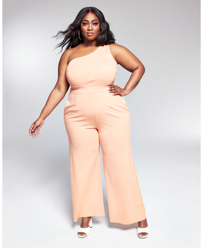 Plus size knit jumpsuit sale