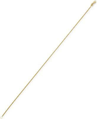 Sparkle Chain Ankle Bracelet, 10" (1-1/2mm) in 14k Yellow Gold or 14k White Gold.