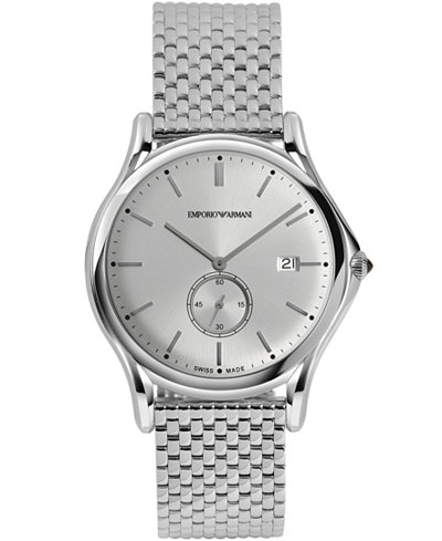 Emporio Armani Men's Swiss Stainless Steel Bracelet Watch 40mm ARS1006