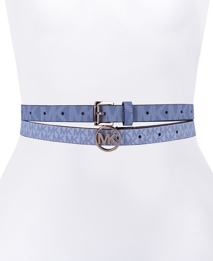 Michael Kors 2 Pack Square Circle Logo Belts Macy s