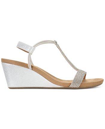 Style & Co Mulan Embellished Wedge Sandals, Created Macy's & Reviews ...