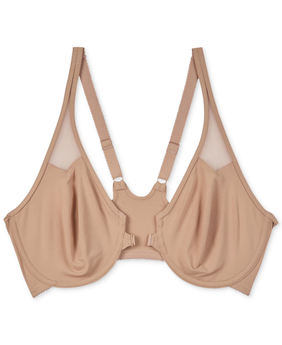 Wacoal Body by Wacoal Racerback Underwire Front Close Bra  - Toast- Nude 01