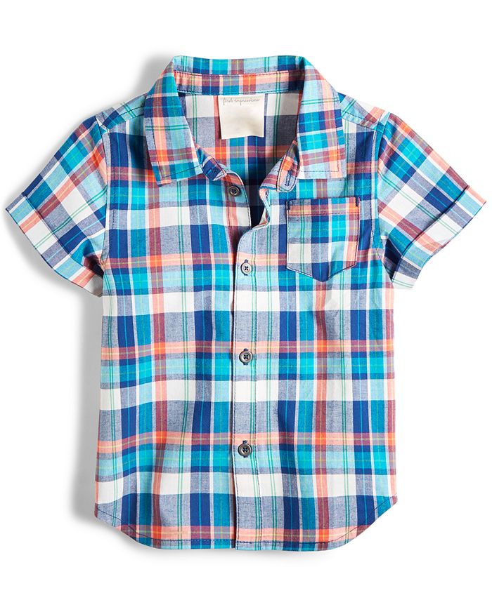 toddler boy plaid shirt