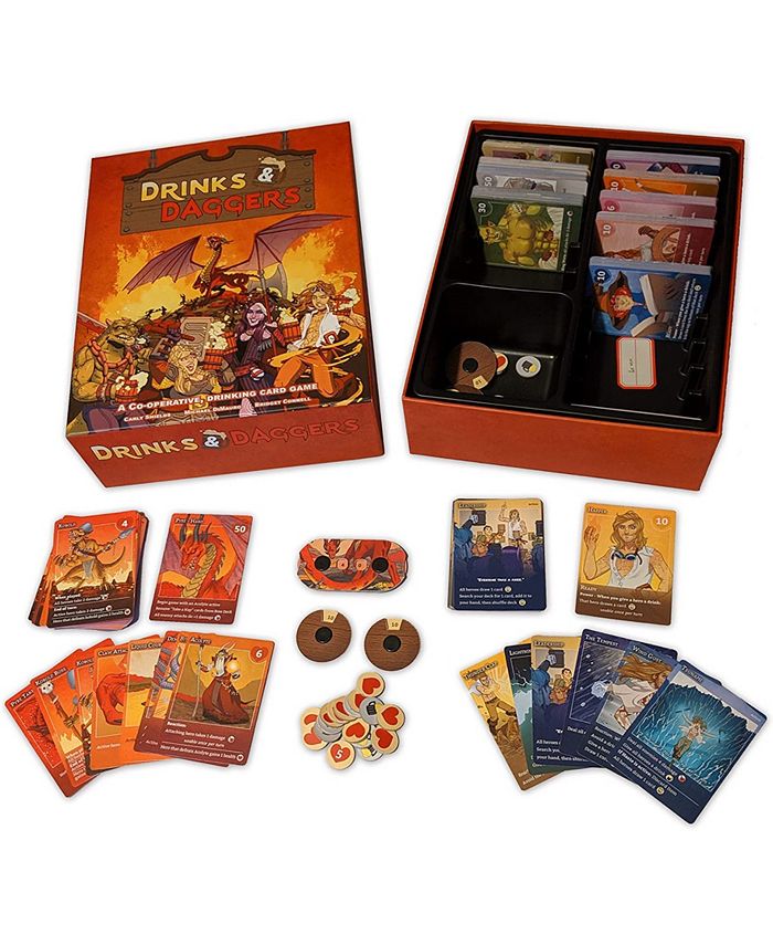 Greater Than Games Drinks Daggers Board Game, 182 Piece Macy's