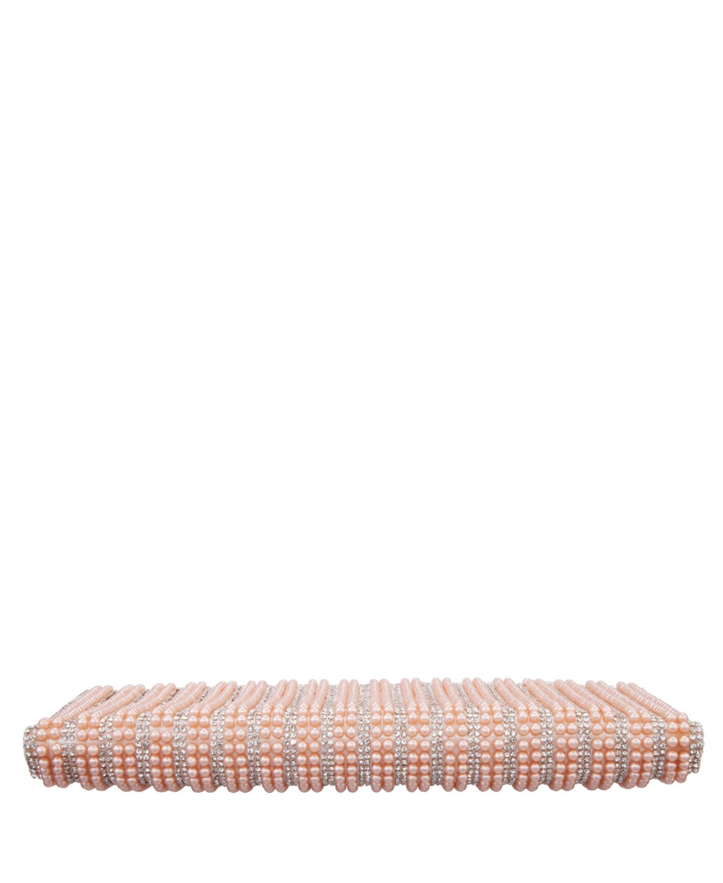 Женский клатч Nina Allover Imitation Pearl and Crystal Envelope Clutch, цвет: Жемчужный розовый — фото 5