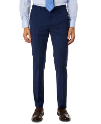 mens skinny navy blue pants