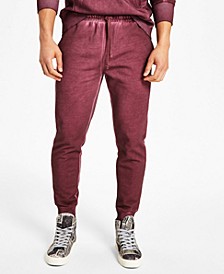Men's Garment-Washed Fleece Joggers, Created for Macy's