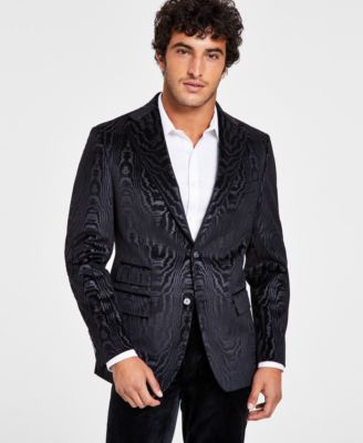 velvet mens blazer black