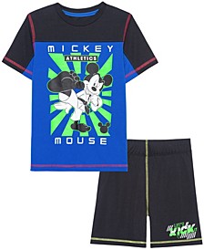 Little Boys Karate Mickey Active, 2 Piece Set