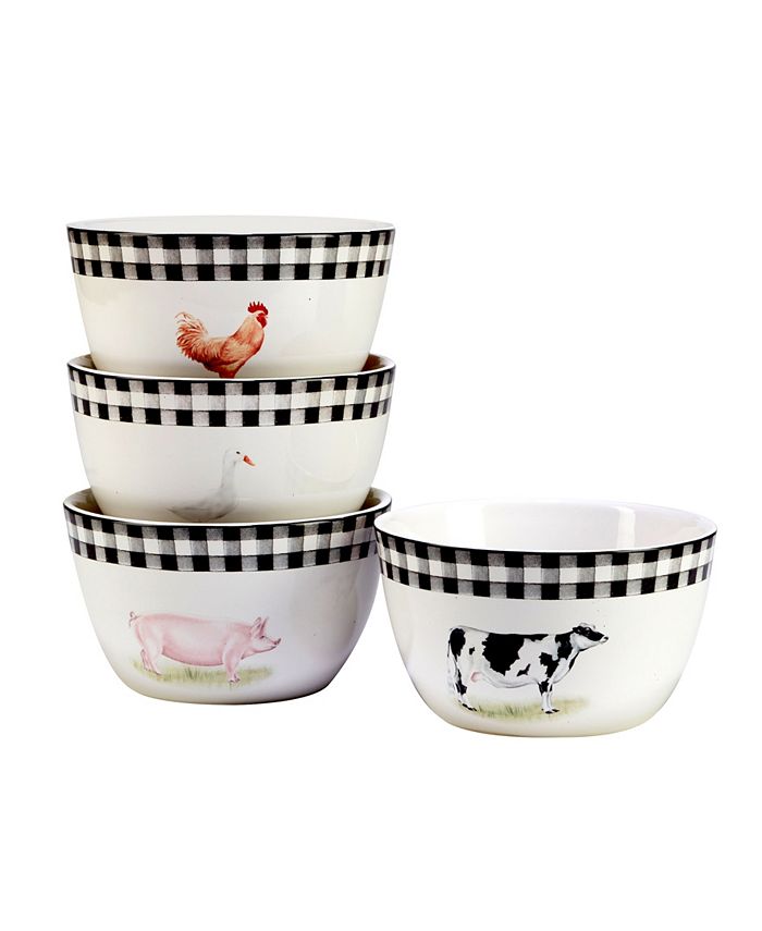 Certified International On The Farm Dinnerware Set, 16 Piece Macy's