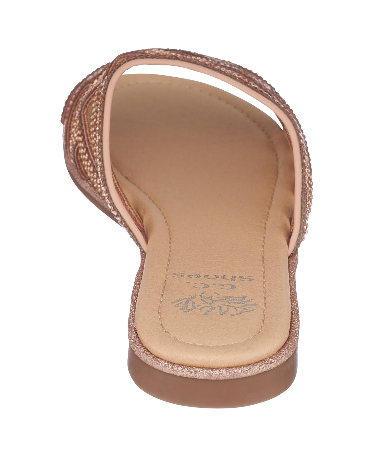 Gc Shoes Women's Sage Flat Slide Sandals - Rose Gold-Tone