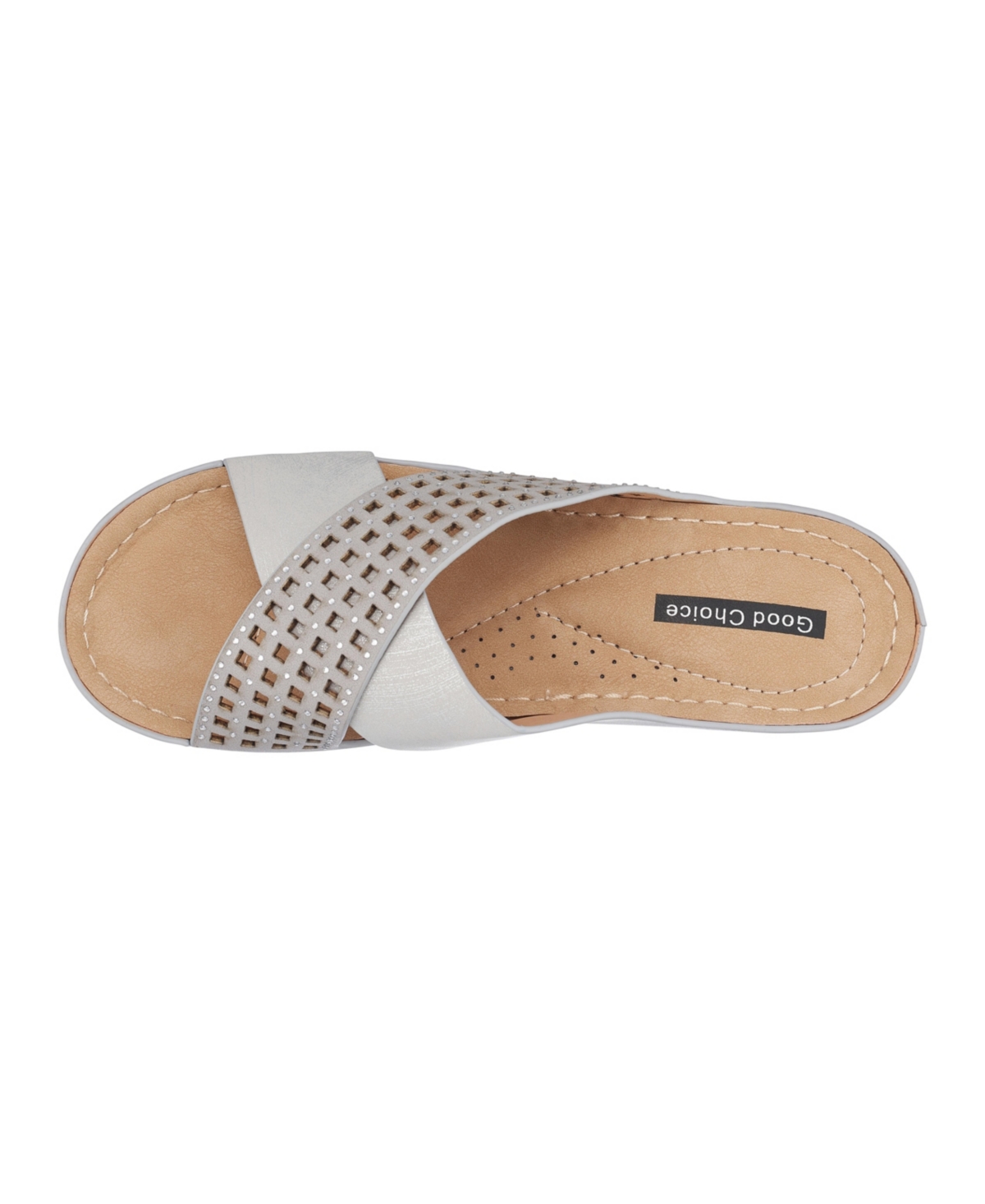 Gc Shoes Women's Isabella Wedge Sandals - Silver-Tone